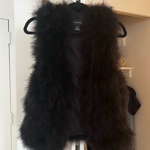 Club Monaco feather vest (real marabou feather)